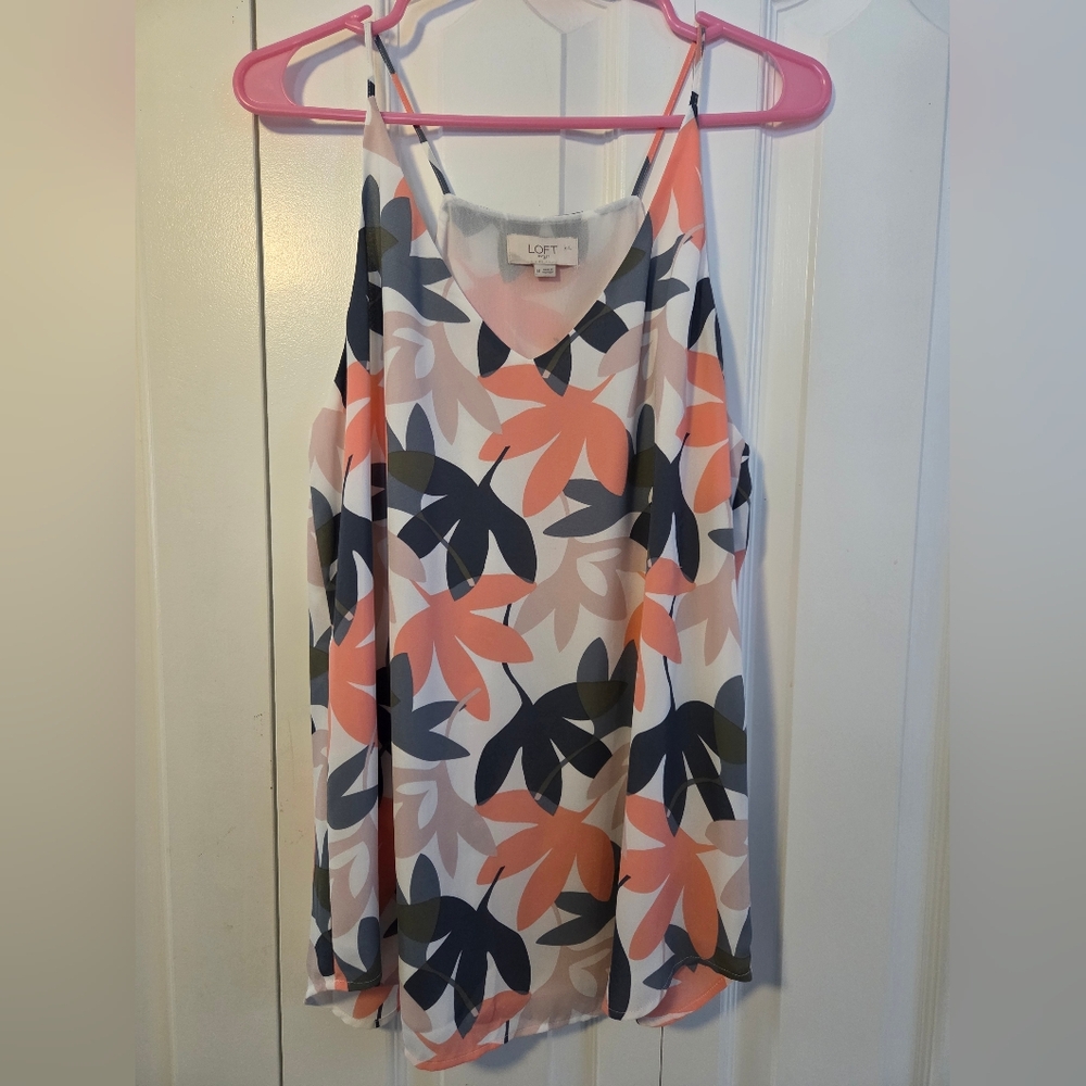 LOFT Women's Floral Tank Top - Multicolor